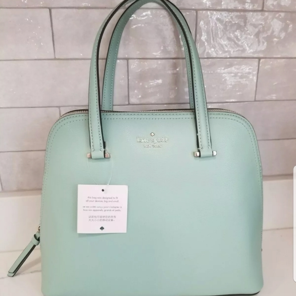 SOLD! NWT Kate Spade♠️Medium Dome Satchel Spring Meadow - Picture 1 of 10